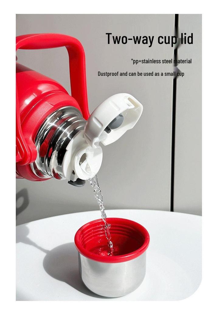 Large Capacity Stainless Steel Insulated Cold Cup with Straw - Outdoor Ice Cooler Cup for Car