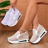 Fashion Woman Sneakers Casual Comfortable Elegant Mesh Shoes 2025 New Outdoor Designer Sneakers Slip-on Platform Flat Loafers Ladies