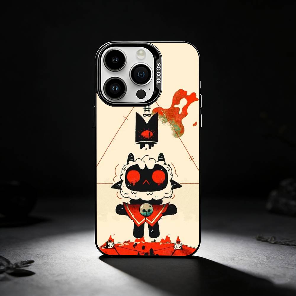 Cult Of The L-Lamb Game Phone Case For iPhone 17,16,15,14,13,12,11 Plus,Pro Max,XS,Colored silver phone case