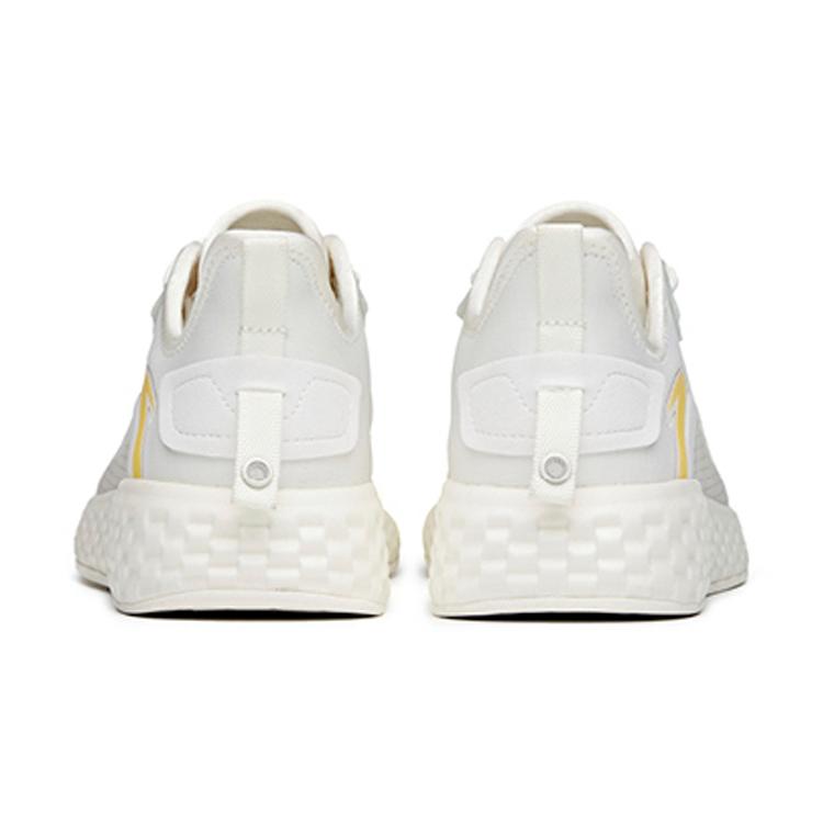 New Anta Running Collection Cushioning Anti Slip And Wear Resistant Low Top Running Shoes Women's White Yellow 922125523-2