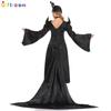 Western Carnival Party Witch Costume Play Demon Horns Diablo Floor Mopping Dress Vampire Show Costume