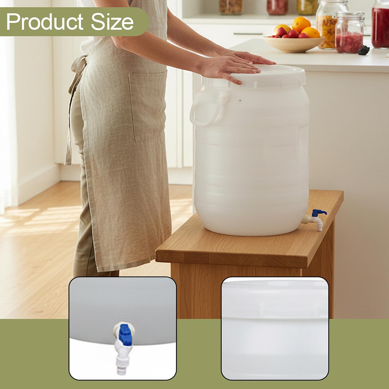 

Держатель для ведра с медом Легкий пластиковый контейнер-бочка с крышкой для кухонной кладовой, прачечной, корма для домашних животных 10L