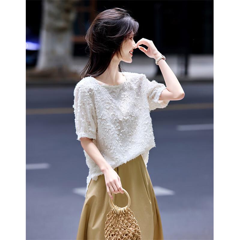 Elegant French Style Chiffon Off-Shoulder Top