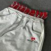 European and American Retro Sports Casual Loose Fitting Men's and Women's Double Waisted Fake Two-piece Sweatpants