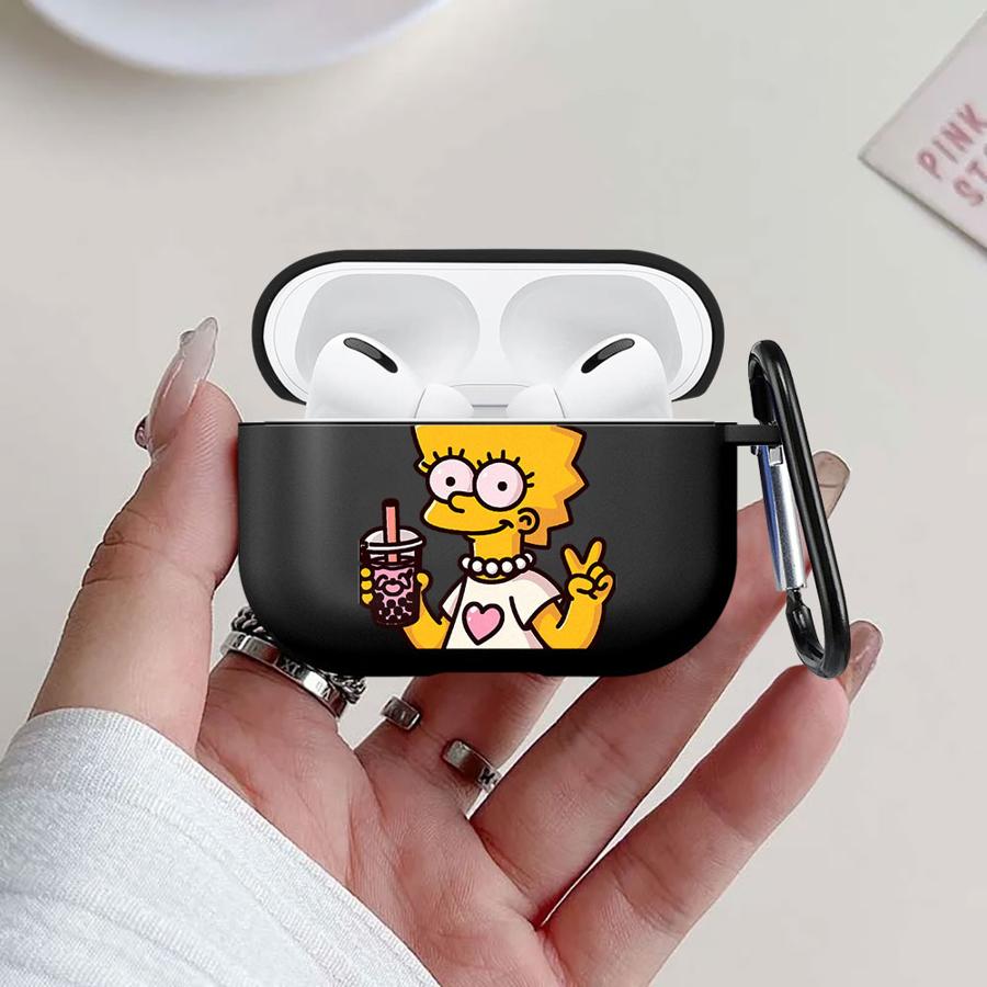 Simpsons Cartoon Case For Airpods 1 Pro3 Pro2 3 Pro 4 2 Earphone Cases Cover