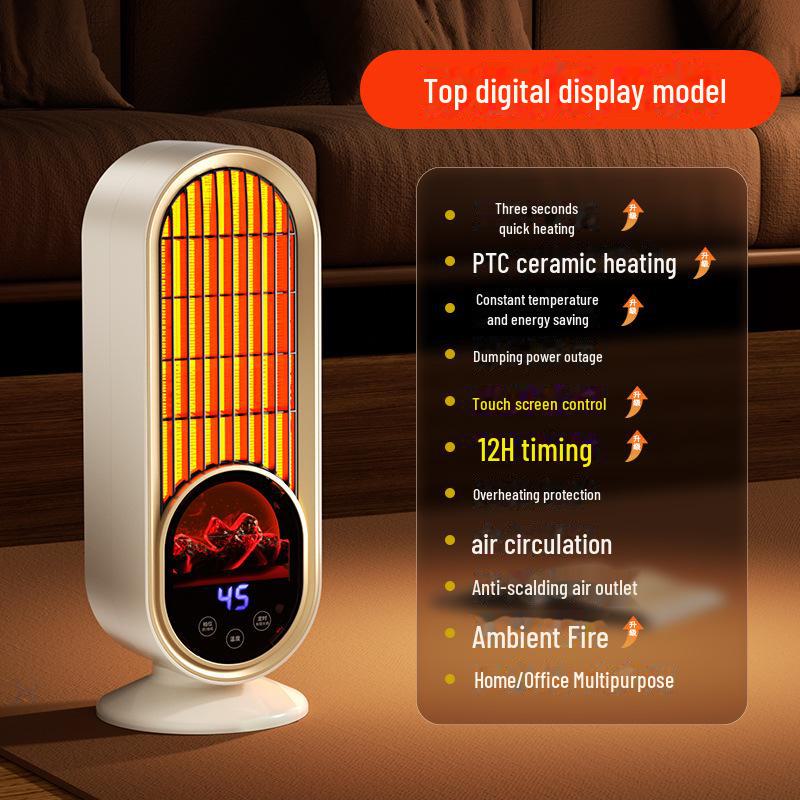 

Электрический нагреватель: Компактный солнечный обогреватель для спальни и отопления всего дома Flame Upgraded Version бежевый