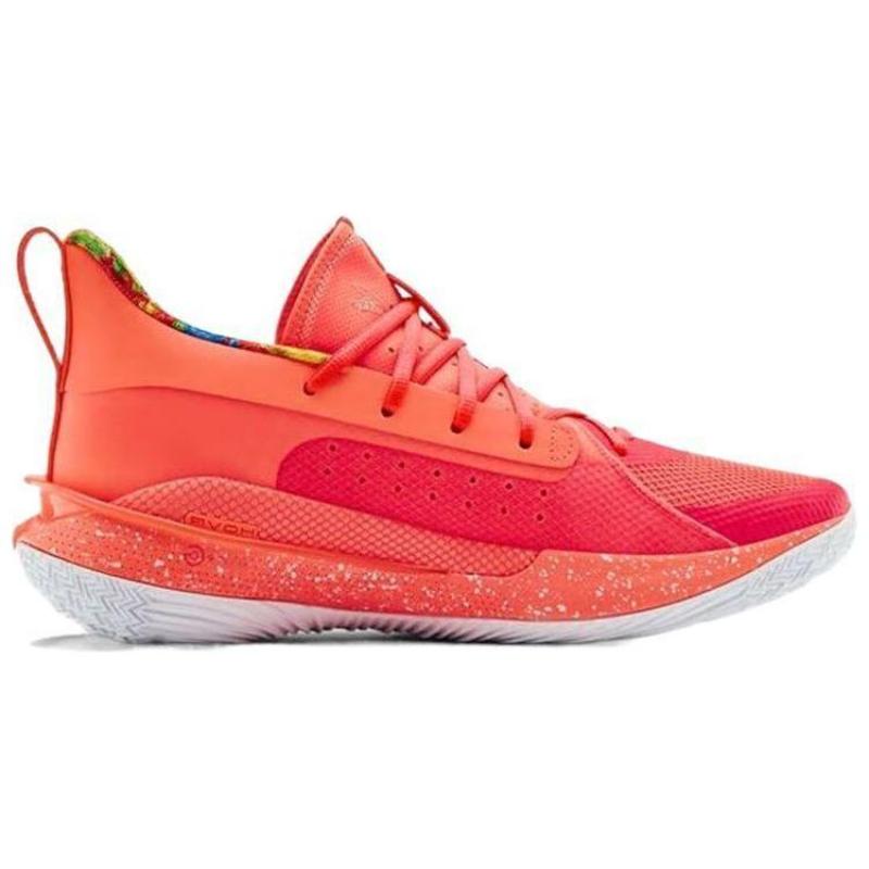 Under Armour Curry 7 Sour Patch Kids Peach Sneakers 3021258-603