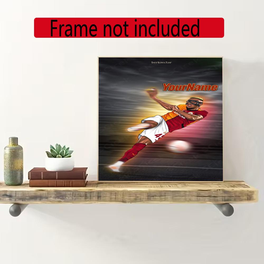 Galatasaray Customize Your Name Diamond Painting Round Diamond Diy Frameless Holiday Artwork Suitable For Home Office Wall Decoration