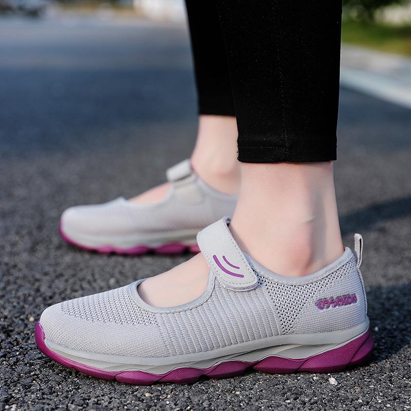 Fashion Summer Fashion Women's Flat Shoes Women's Breathable Mesh Casual Sports Shoes Women's Boat Shoes Hollowed Out Casual Shoes