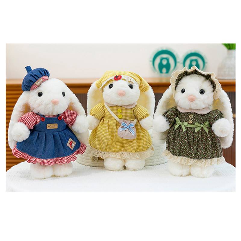 Plush Bunny Toy For Kids With Soft Short Faux Fur Perfect For Comfort And Play