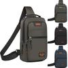 Sports messenger bag men's new black men's bag casual men's backpack cycling multi-compartment breast bag
