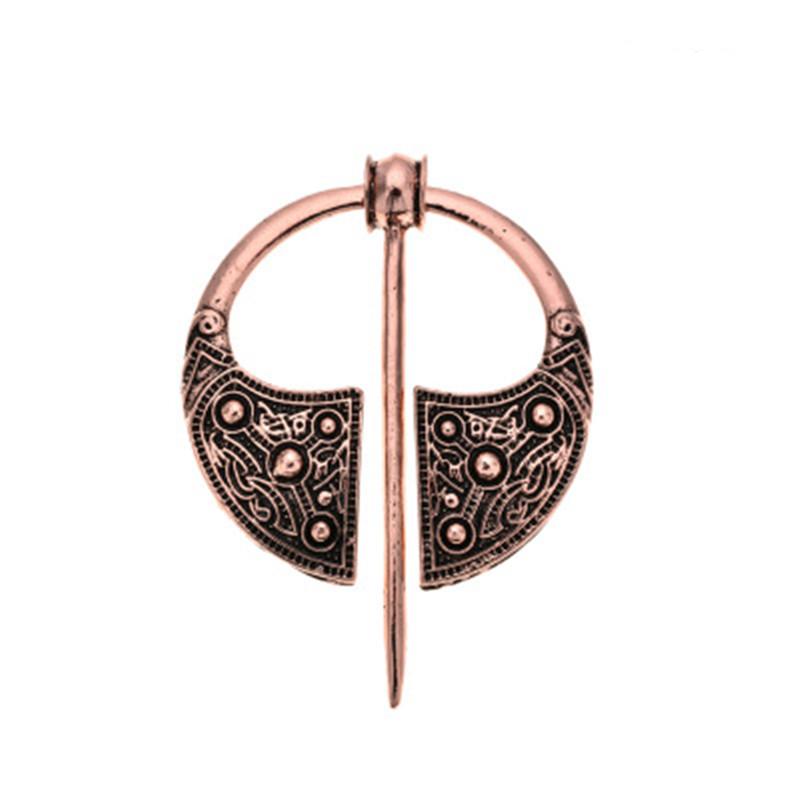 New Fashion Women Hand Forged Medieval Norse Runic Viking Jewelry Vintage Wulflund Belt Buckles Viking Cloak Brooch Cloak Pin