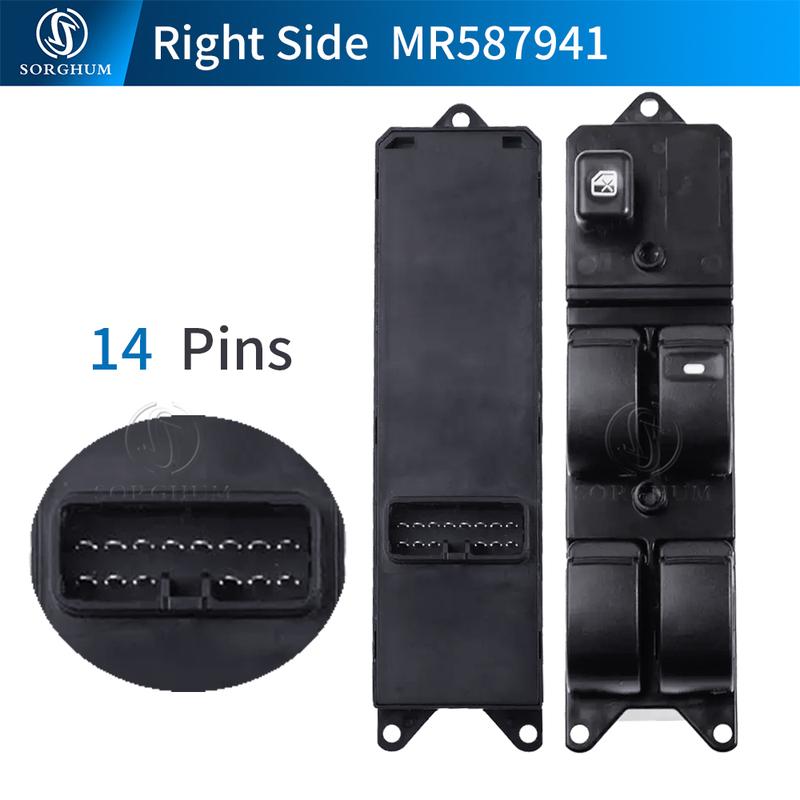 SORGHUM MR587942 MR587941 Left Right Window Switch For Mitsubishi Pajero Montero III 3 Lancer Triton L200 Sport Challeng Grandis