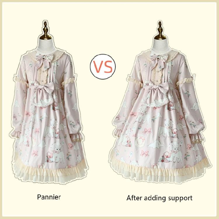 Girls Lace Petticoat Women Lolita Costume Underskirt Lovely Elastic Short Skirt