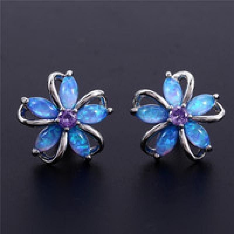 Wish cherry blossom stud earrings simple personality niche unique stud earrings
