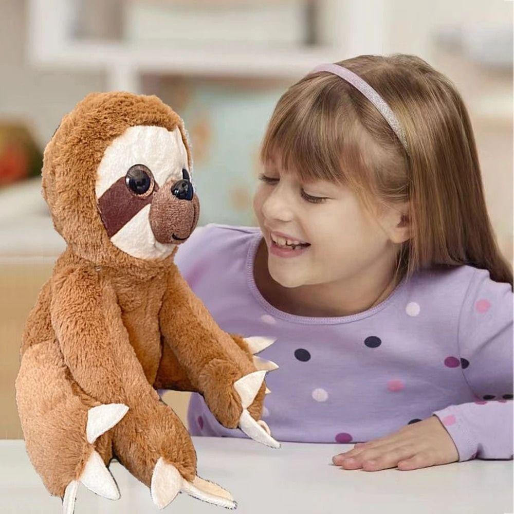 Soft Comfort Sloth Plush Toy Stuffed Animals Simulation Sloth Doll Stuffed Sloth  Birthday Gift