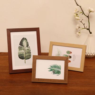 8/10-Inch Wooden Photo Frame High Clarity Glass Back Support Modern Heavy Duty Desktop Picture Display Decorative Frame Home Supplies