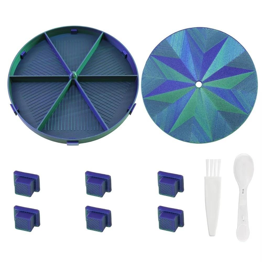 DIY Craft Diamond Painting Tray Kits Multi-Color Drill Storage Tray  for Nail Art