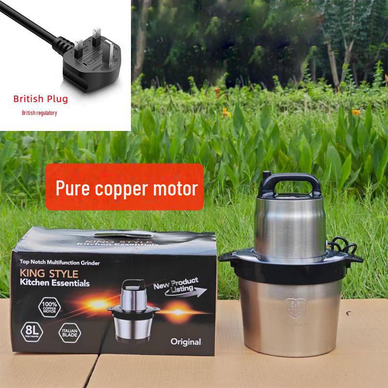 Fufumachine 110V 6L Meat Grinder & Multi-Function Electric Mixer for Chopping and Cooking