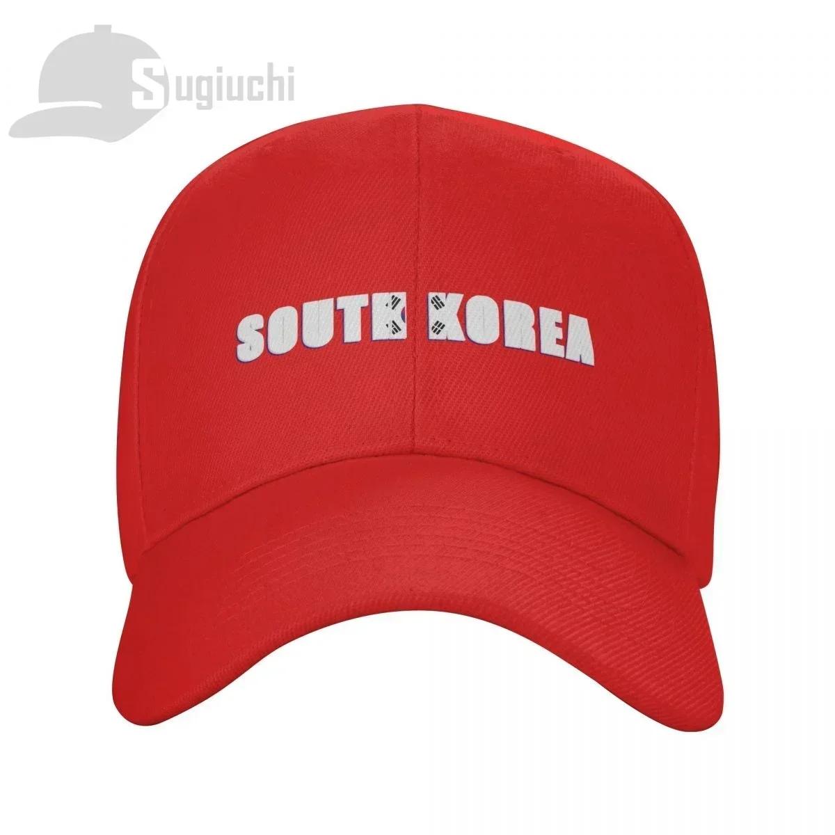 

2025 South Korea Country Flag With Name Baseball Cap Unisex Women Summer Unisex Hip Hop Caps Golf Hat Trucker Caps One Size