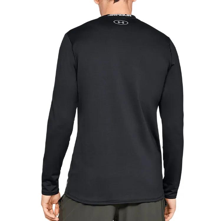 Under Armour Straight Fit Long Sleeved T Shirt Men's Black (Unisex) T-Shirts 1332491 001
