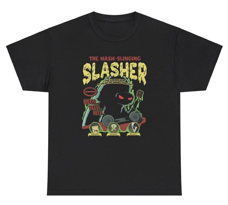 The Hash Slinging Slasher Unisex T-Shirt Funny Ironic Gen Z Weirdcore Tee Graphic Tee XXL