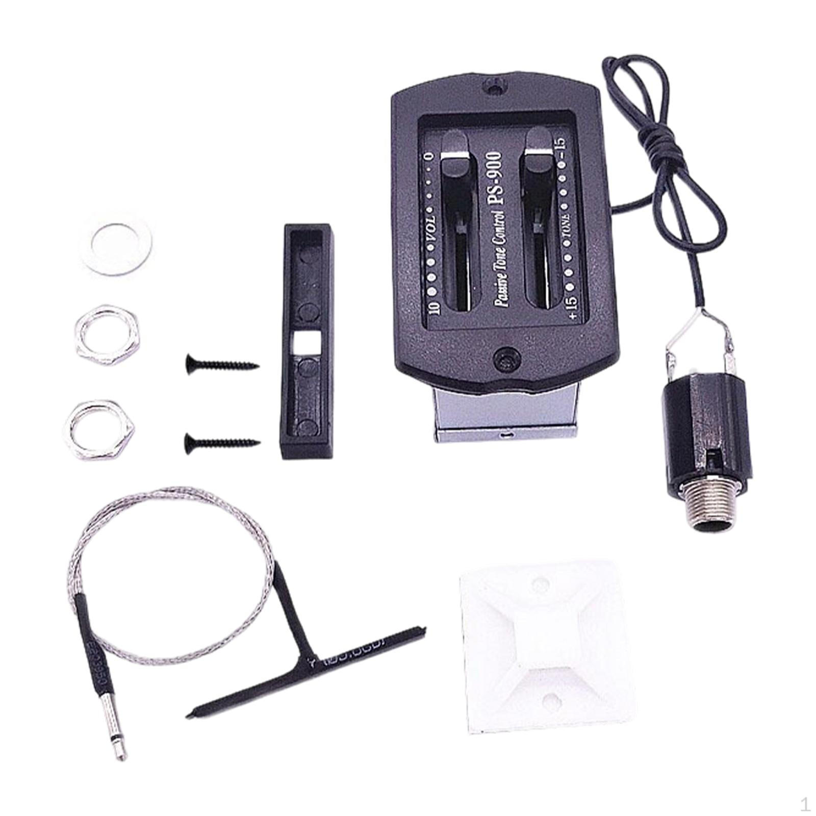 Guitar Pickup Preamp DIY Parts,Professional Portable Sound Hole Amplifier Instrument