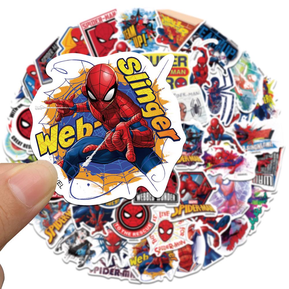 50 Autocolante Amuzant Personajul Spider-Man, Impermeabile, Autoadezive, pentru Jurnale & Scrapbooking