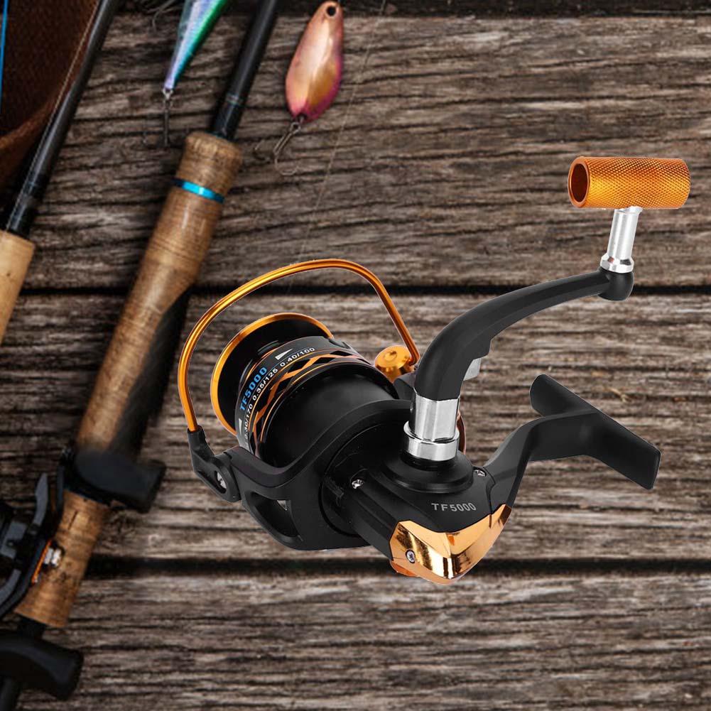 All Metal Spool Folding Rocker Arm Saltwater Spinning Wheel Fishing Reel Accessory ToolTF5000