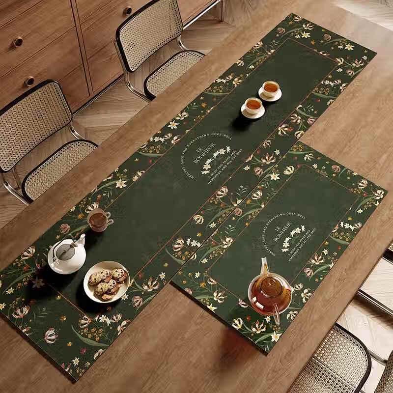 Yuduo HC Absorbent Table Runner & Tea Mat Set