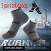 3 Pairs Men's Socks High Quality Men's Sports Running Socks Breathable Spring Summer Mesh Casual Socks