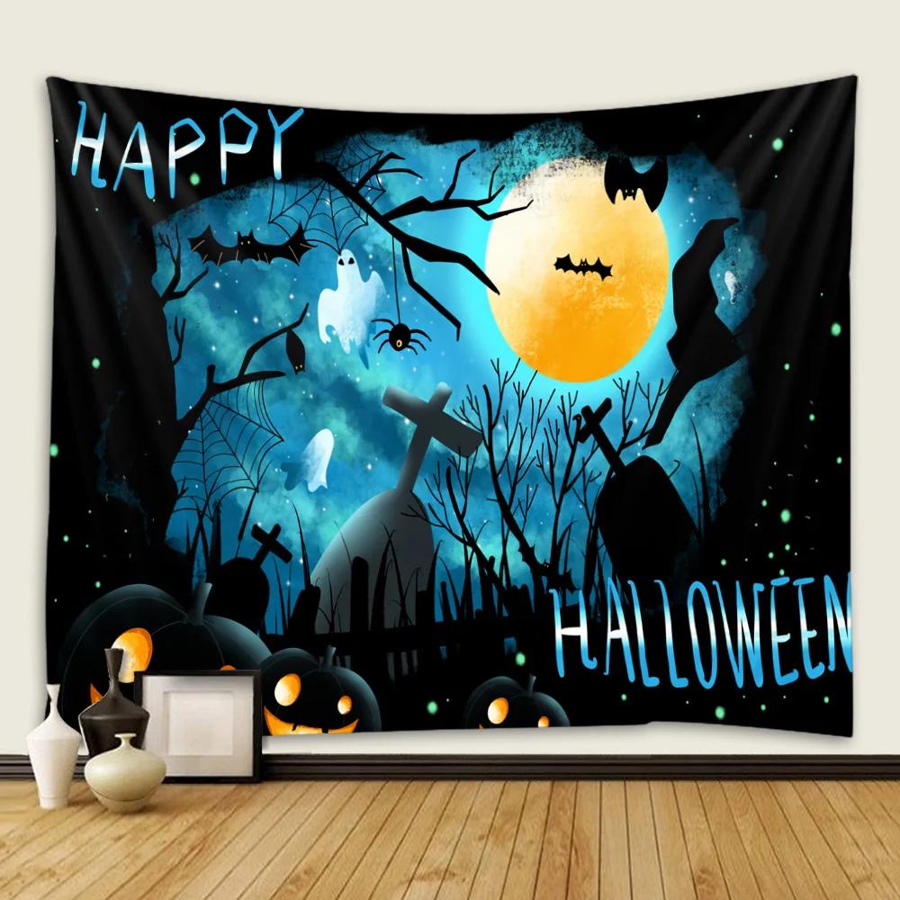 Tapestry Halloween Dekoracja Ściany Tło Domu Wisząca Tkanina Salon Pokój Tapestry Drukowanie Cyfrowe 3D Tapestry Imprezowe