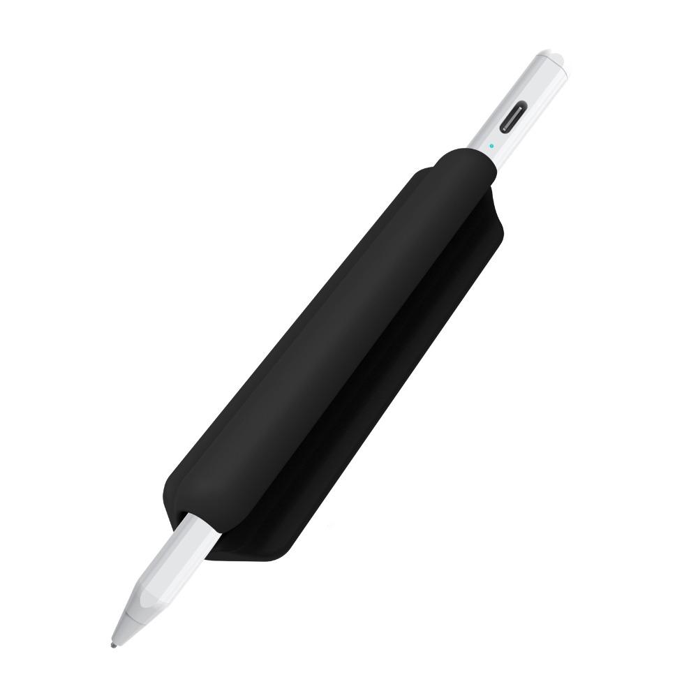 Portable Silicone Pencil Holder Self-Adhesive Flexible Tablet Stylus Pencil Case Multifunctional Solid Color Pen Clip