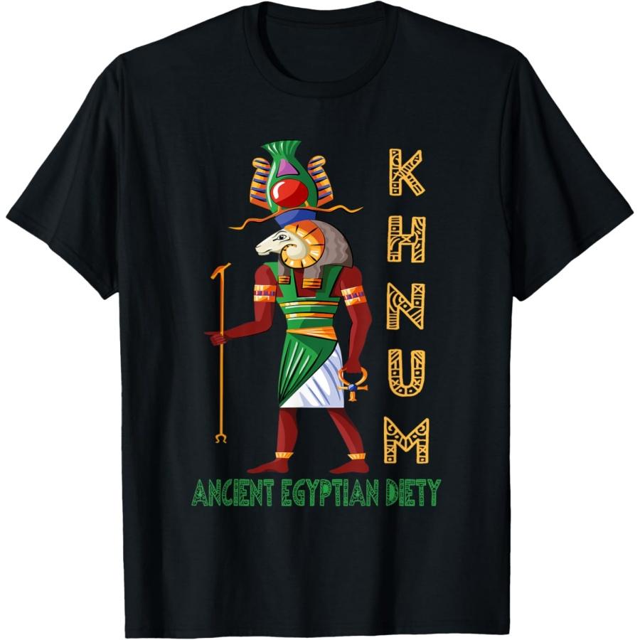 

Khnum Ancient Egyptian Deity of Nile River Source bday Xmas T-Shirt XXXXXL чорний