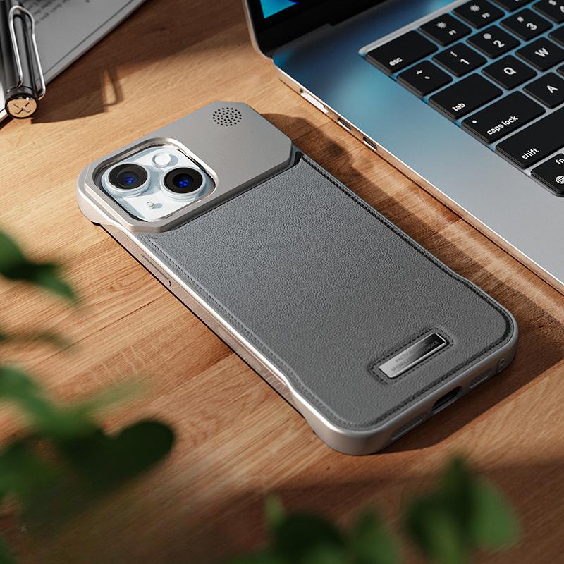 

Кожаный магнитный чехол для мобильного телефона iPhone 16 13mini без рамки, подходит для Apple 15, чехол для защиты 14 iPhone 12PRO/12 серый