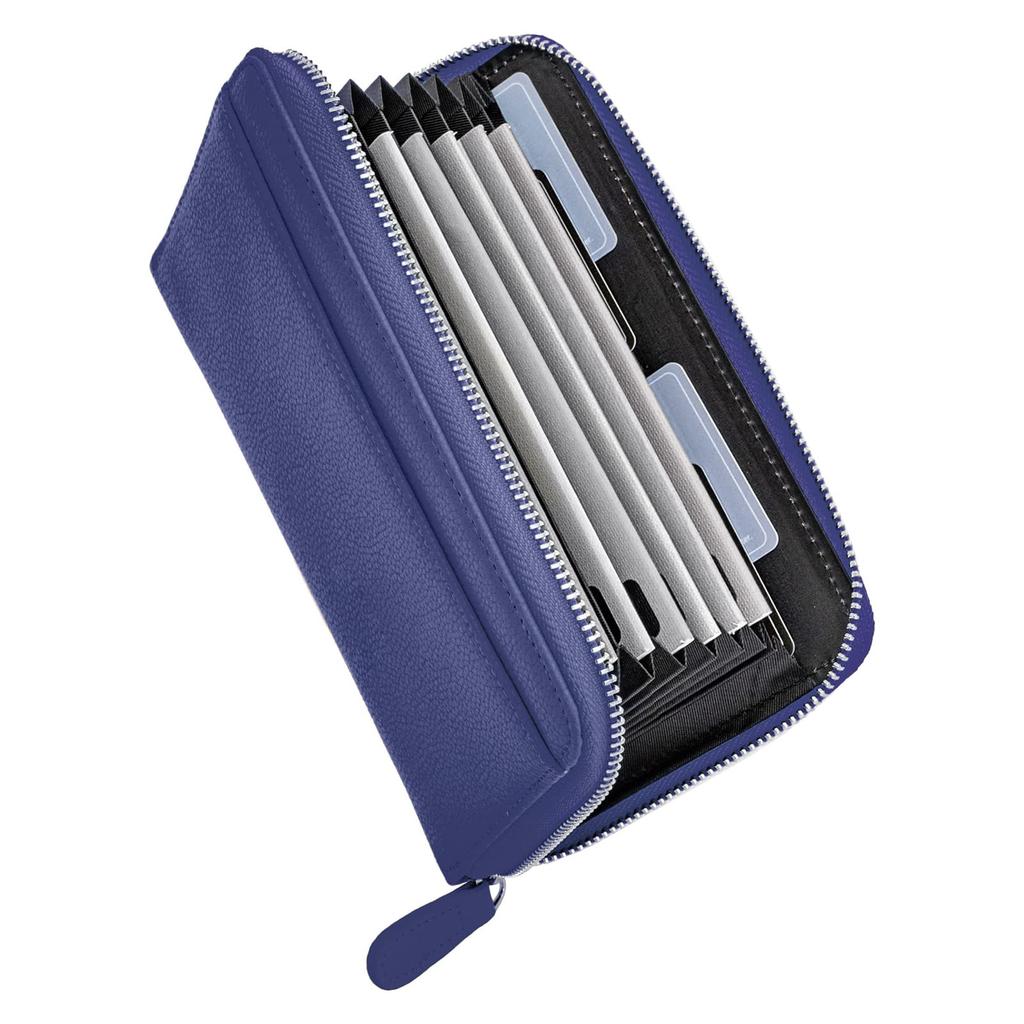 Bankbook Large Skimming Maternal and Child Health Medicine Navy [HIGH FIVE] Case, Capacity, Prevention, Cowhide, RFID, Bellows, Multi-Pocket, Card,