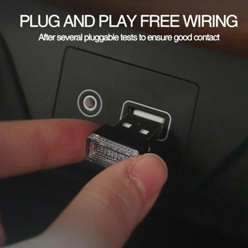 Mini USB LED Car Light - Auto Interior USB Atmosphere Light, Plug and Play Decor Lamp, Emergency Lighting, Stonego USB Lamp