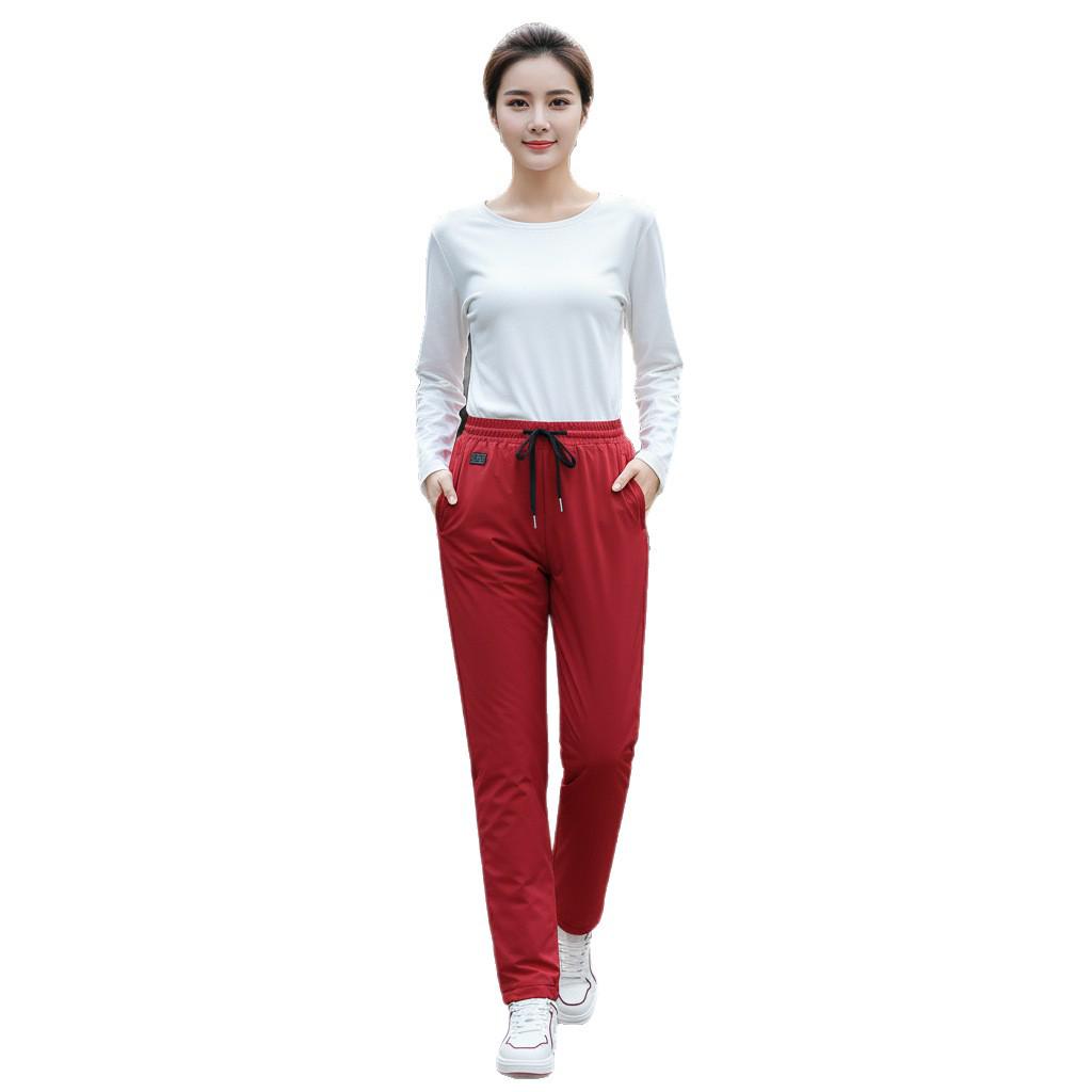 Free Shipping: High-Quality Winter Fleece-Lined Thermal Cotton Heating Pants
