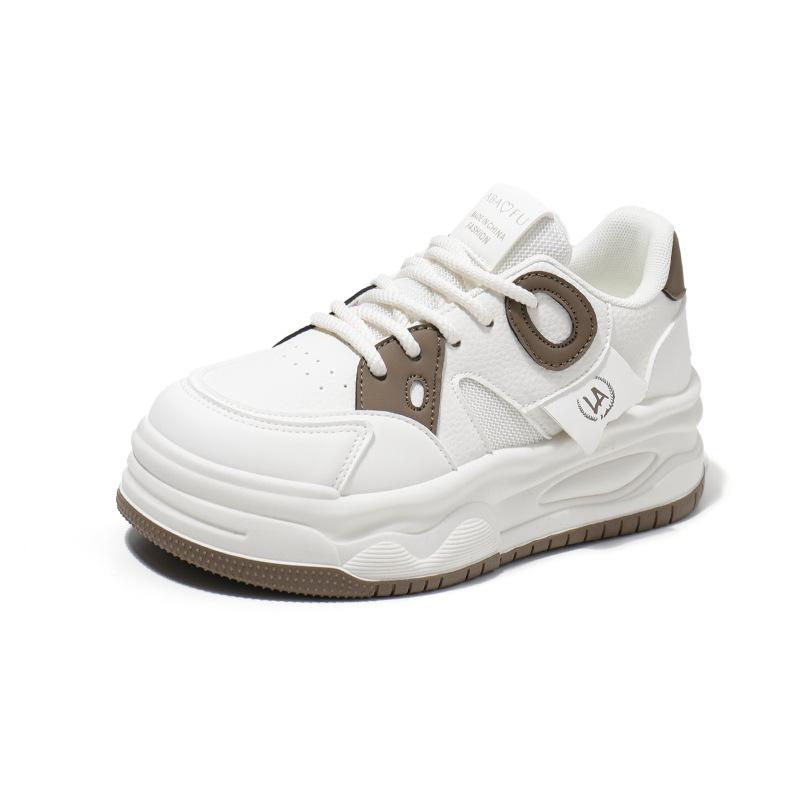 Bílé boty pro ženy Nové podzimní studentské univerzální ležérní Ins trendy platformové módní tenisky