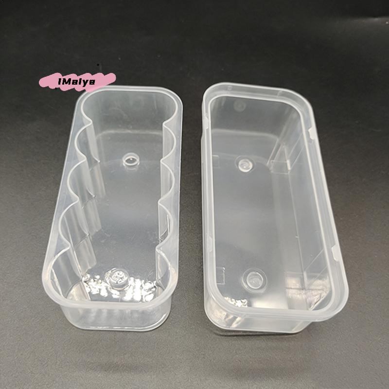 M-20ml 10-Slot Vial Storage Case - Clear Plastic Microtube Storage Box Stackable for Freezer & Refrigerator Organizer