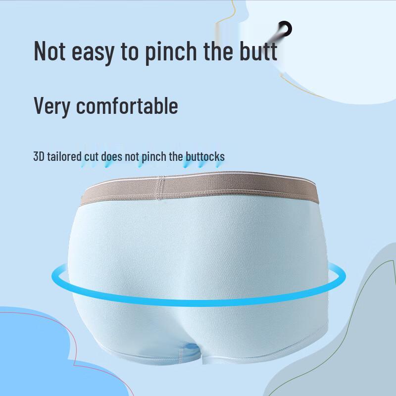 Yalu Youth Boys Antibacterial Cotton Boxer Briefs 4-Pack