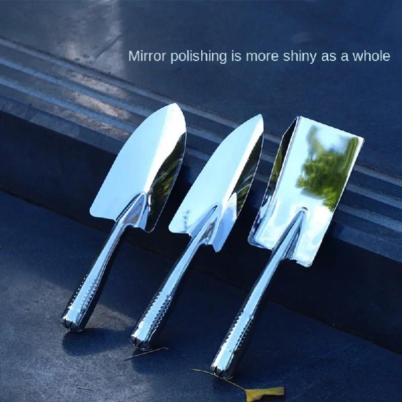 Pointed stainless steel gardening shovel small gardening tool potting soil shovel