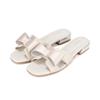 Leren Vrouwelijke Bling Bling Lint Mules 2cm 4kleuren Bbj306