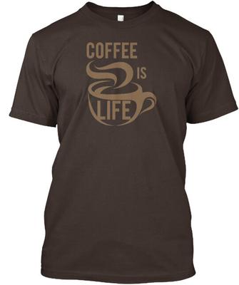 Limitiertes Coffee Is Life T-Shirt Hergestellt in den USA Größe S bis 5XL