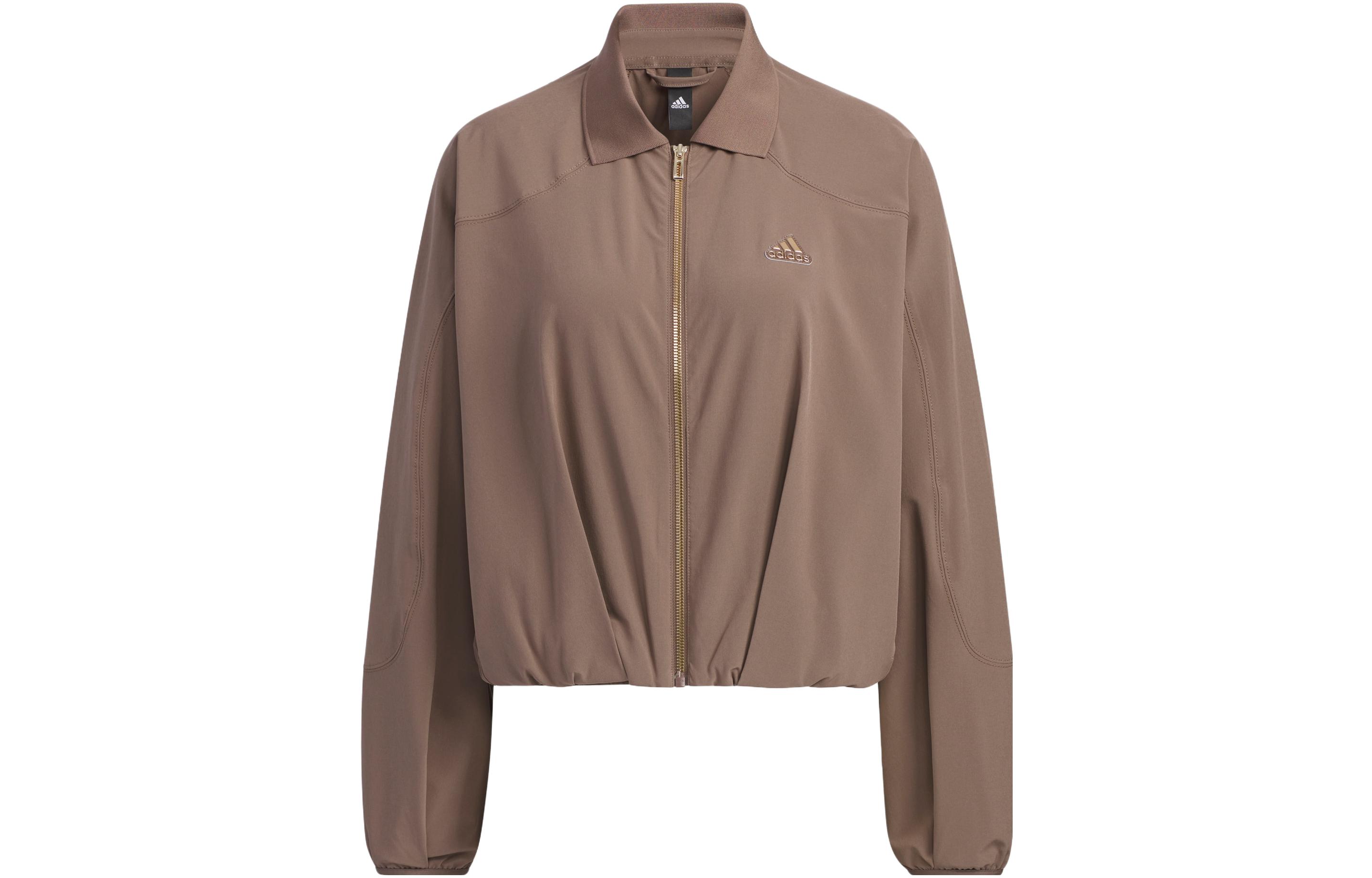 Adidas Jackets Women s Stratum Dark Earthy Brown Lapel Moderate Other HY2830 XXL