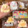 Kawaii Chomik Zabawka do ściskania Silikonowa Sensoryczna Fidget Anty-stresowa Podstępna Zabawna Zabawka do Ściskania Gra w Ściskanie dla Dorosłego Dziecka Prezent