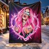 Karol G Pattern Blanket for Home Decoration, Bed, Sofa, Car Travel, Camping, Suitable for All Seasons, Birthday Christmas Gift