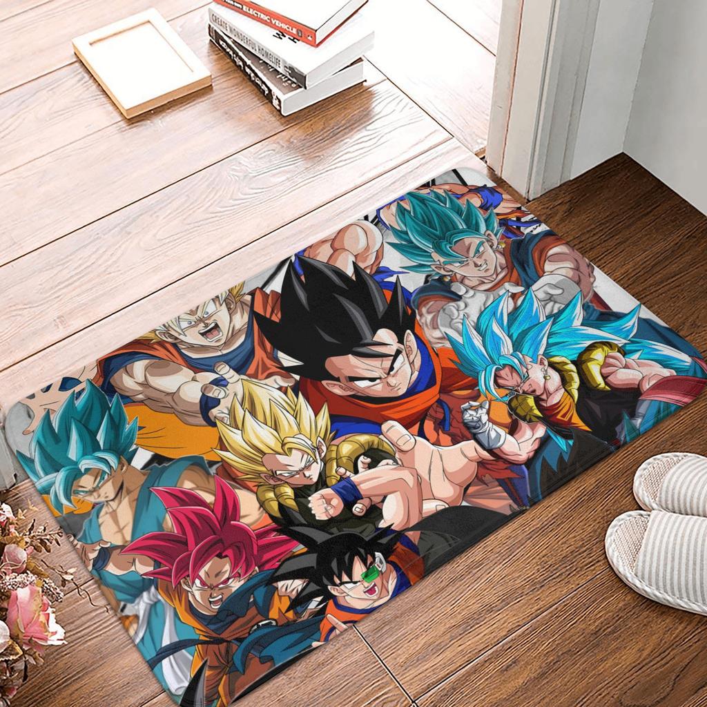 Goku Anime Dragon Ball Doormat Mat Anti-Slip  Kitchen Bathroom Toilet Rug Carpet 40*60cm
