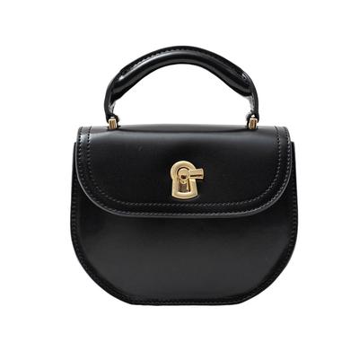 Creeretoile Shoulder Mini Saddle E-mono Women's Handbag, Bag, 2-Way Pochette, Bag, Bag, Ethical, Stylish, Occasion-Ready [Creeretoile] (Black)
