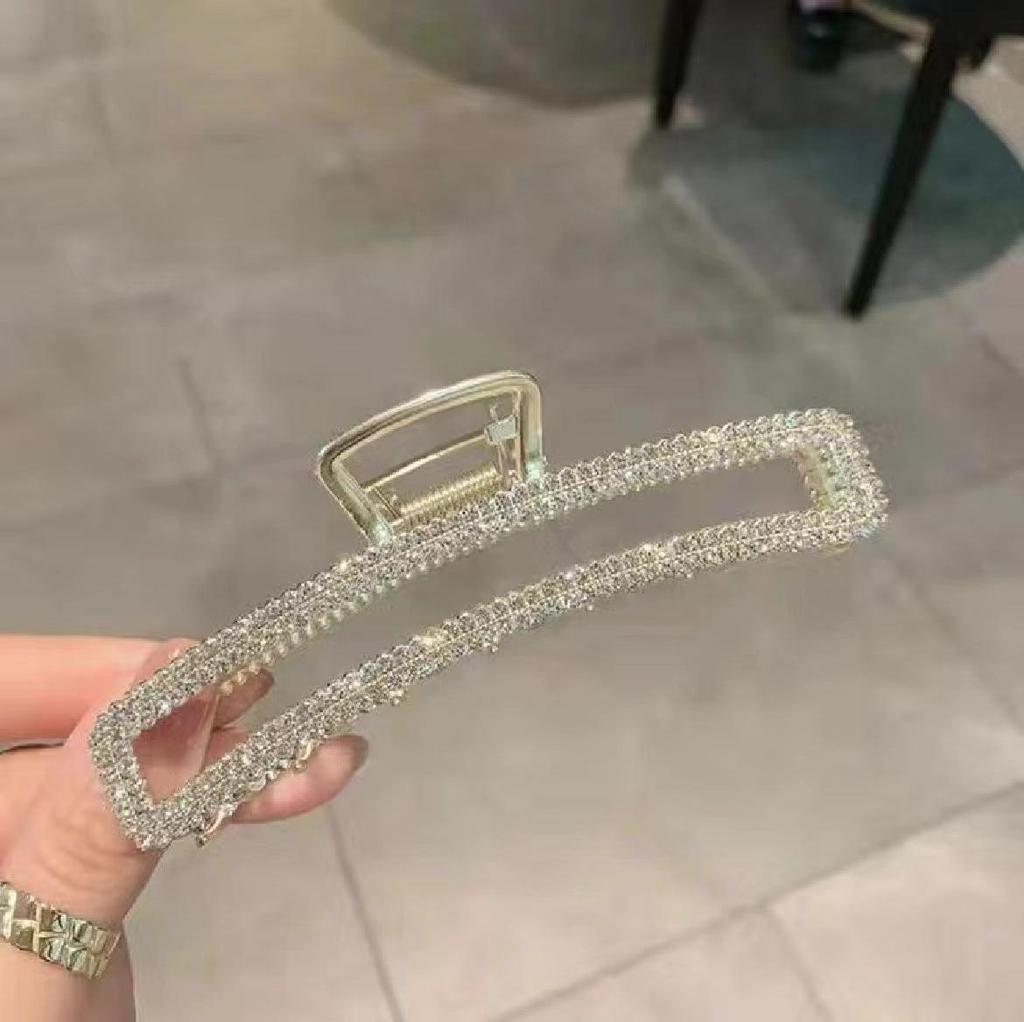 High-End Large Metal Claw Hair Clip for Women - Elegant Updo Accessory